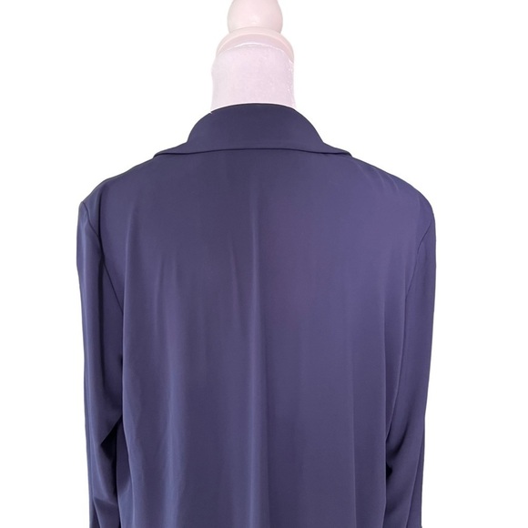 Lafayette 148 - Navy Blue Viscose Cardigan Blazer Sz S - Picture 5 of 8